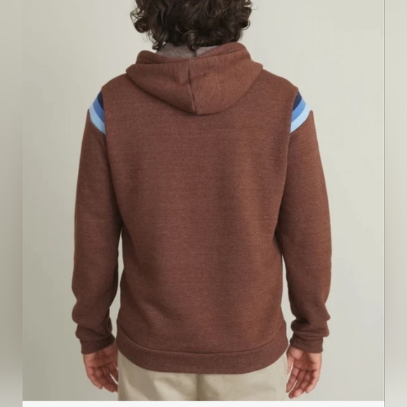 MARINE layer Banks Pullover Hoodie - Chocolate Brown - Picture 2 of 12